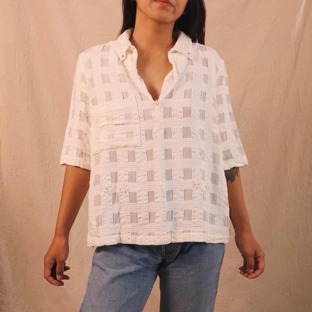 rachel comey white blouse
